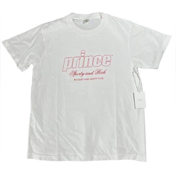 SPORTY & RICH X PRINCE HEALTH T-SHIRT - Picture 1 of 3